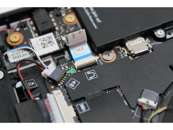 Once the black latch is secure the Audio Board cable should not come loose.