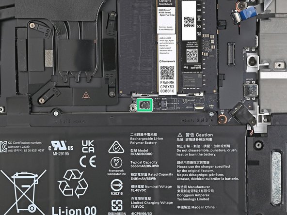 Locate the chassis open switch below the memory.