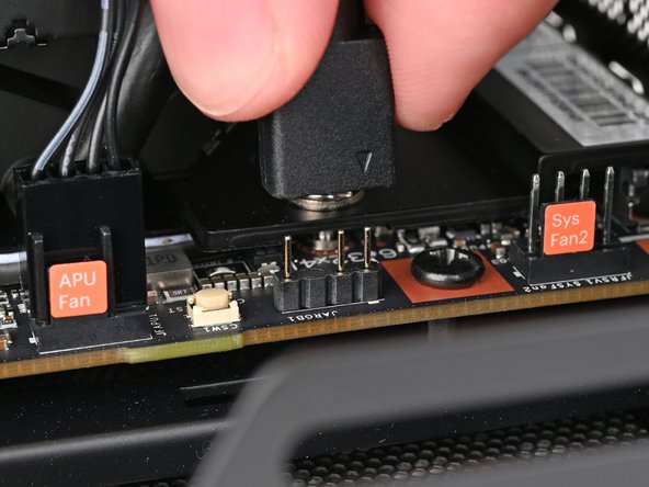 If you aren't using an RGB fan, then skip this step.