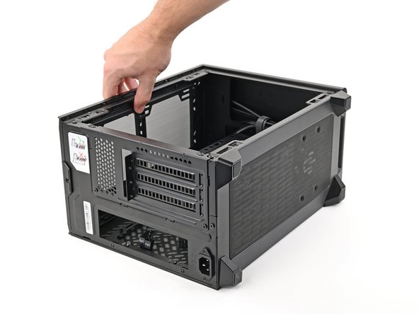 Lay the case on its side.