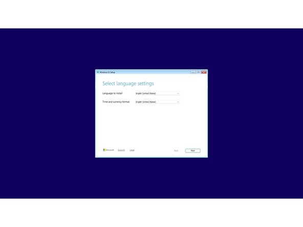 Select the appropriate locale options from the drop down menus on the first screen, click Next, and then click "Install Now" on the next screen.