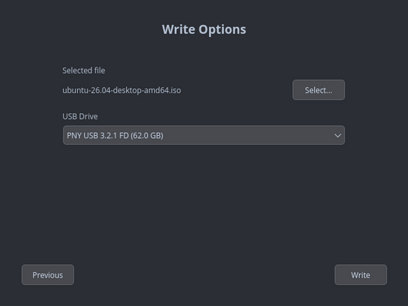 Fedora: Media Writer is already installed on Workstation, so just launch it from the app menu. Meaning, you are creating Ubuntu USB install media, but creating the media from a Fedora installation elsewhere.
