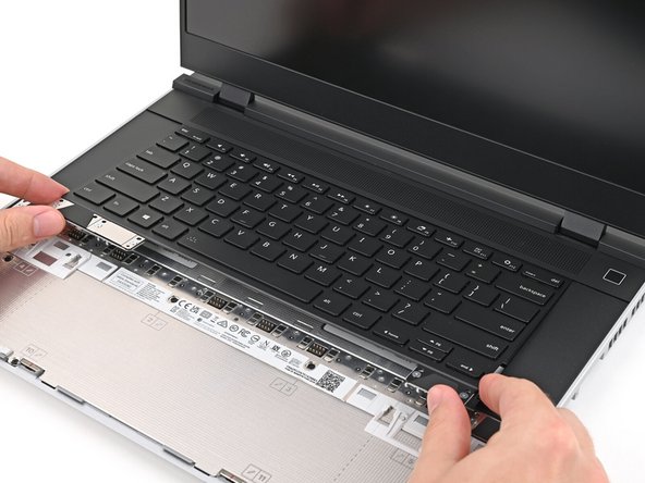 The Keyboard can be placed either on the left, center, or right edges of the laptop.