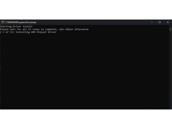 First, download the Driver Bundle for your Framework Desktop from here. If you haven't connected to a network yet, you'll need to download this on another system and then copy it over using a USB Flash Drive.