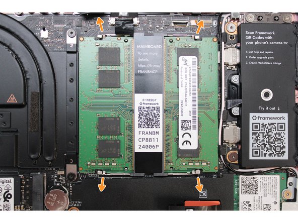 If there is black shielding over the RAM slots, do NOT remove it. These are necessary to reduce interference with Wi-Fi.