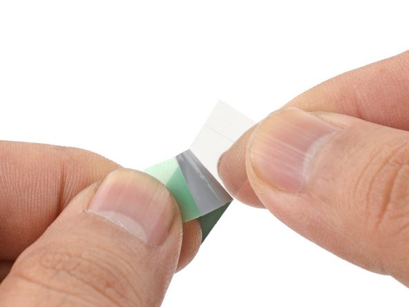 The thermal pad is covered with liners on both sides.