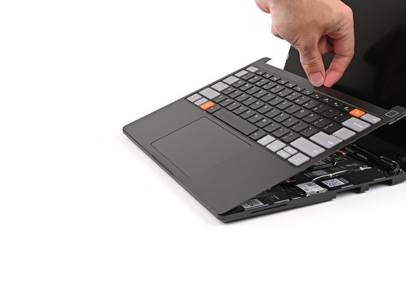 Flip the Input Cover over the Laptop and align the bottom edges.