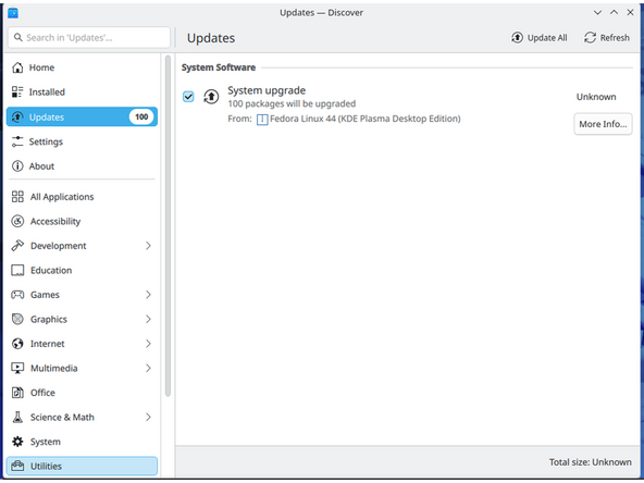 Everything under firmware should now be unchecked. We ask you to do this as it allows us to ensure you are using our specific guidance for firmware updates. Graphical layers are not always as verbose in errors if you need support later.