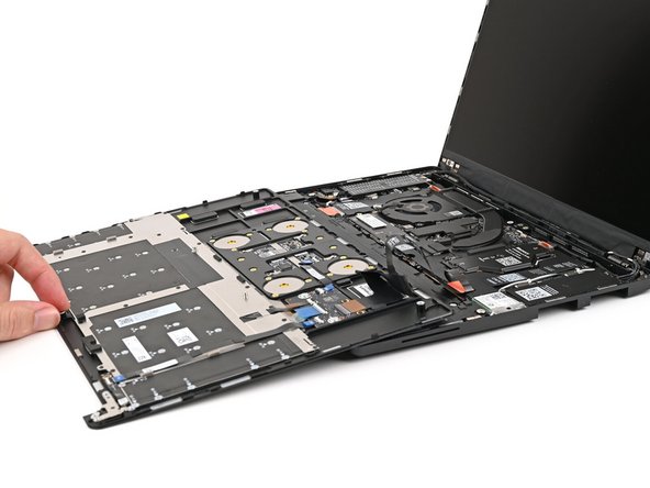 Flip the Input Cover over the Laptop and align the bottom edges.