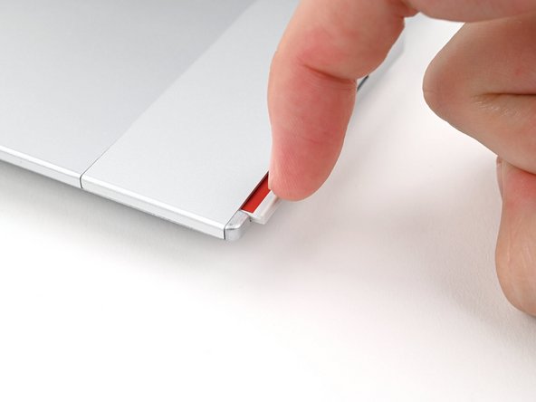 The latch will show red if it's unlocked.