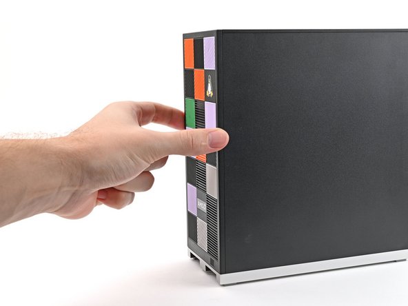 Press the Front Panel flat to the chassis and let it align to the magnets.