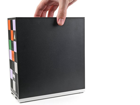 Rotate the Desktop so its rear is resting on your workspace.