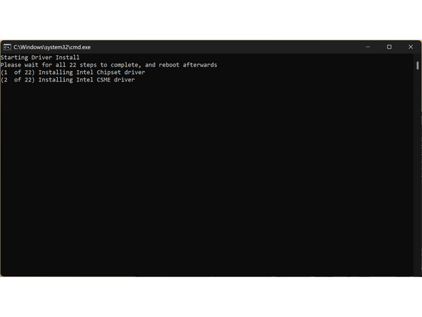 First, download the Driver Bundle for your Framework Laptop from here. If you haven't connected to a network yet, you'll need to download this on another system and then copy it over using a USB Flash Drive.