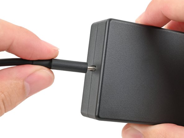 Plug the USB-C Cable into the Power Adapter.