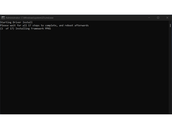 First, download the Driver Bundle for your Framework Laptop from here. If you haven't connected to a network yet, you'll need to download this on another system and then copy it over using a USB Flash Drive.