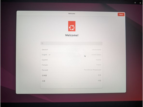 Once the reboot is completed, Ubuntu will greet you with this welcome screen.