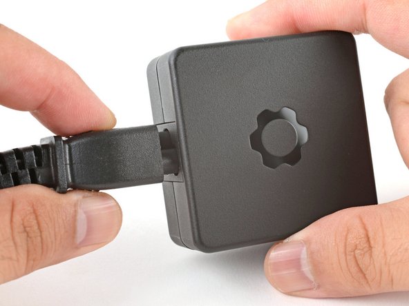 Plug the AC Cable into the Power Adapter.