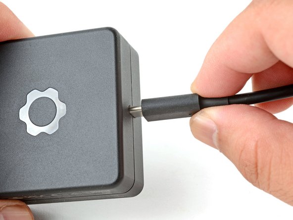 Plug the USB-C Cable into the Power Adapter.