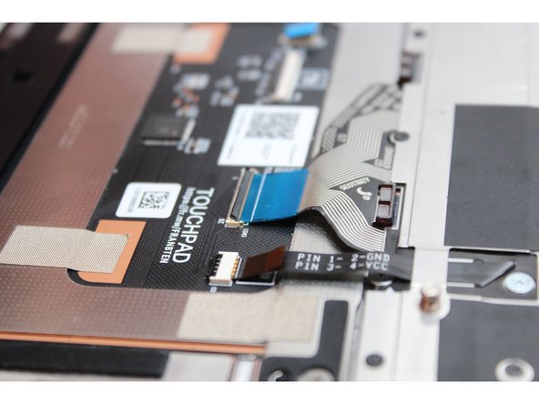 Slide the cable in until the white line is almost at the edge of the connector.