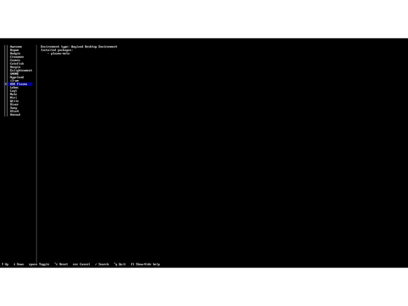 Back out of "Authentication" and enter the "Profile" menu then the "Type" submenu. Select the "Desktop" profile. This will open a selection for desktops. Choose according to preference.