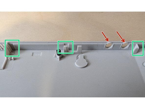 If you are using the Framework Laptop Antenna this will fit into the guides highlighted in green.