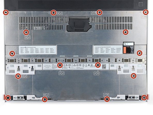 The Mid Plate screws are ordered from 2–17 (number 1 is the press connector). You don't have to follow the order, but you can use it to help keep track of the screws you've loosened.
