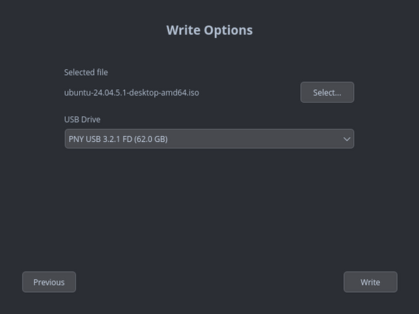 Fedora: Media Writer is already installed on Workstation, so just launch it from the app menu. Meaning, you are creating Ubuntu USB install media, but creating the media from a Fedora installation elsewhere.