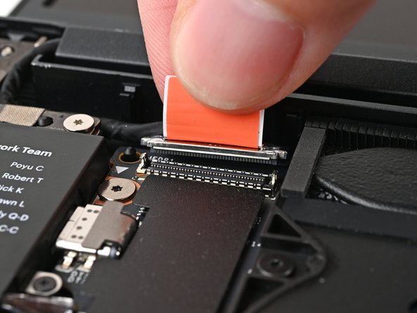 Repeat the previous step for the Display eDP Cable.
