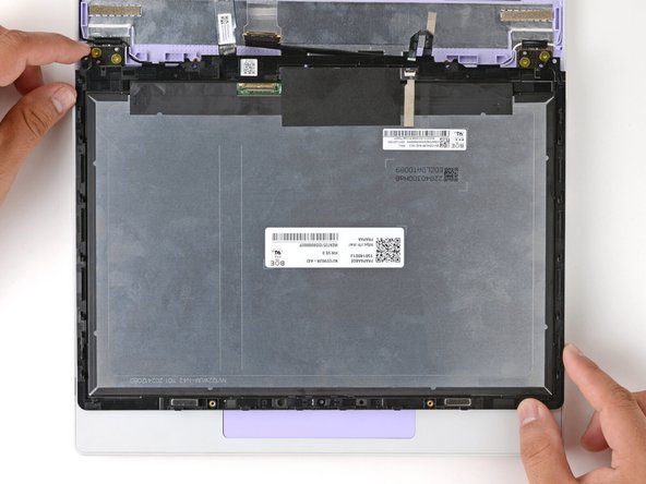 The Input Cover magnets will align the display to itself.