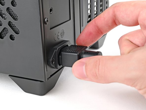Reassemble the case and plug the AC Cable into the desktop.