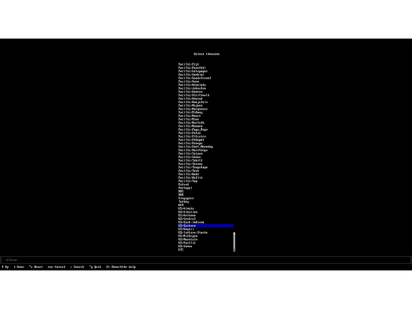 Back out of "Network Configuration". The "Pacman" section can be skipped as it only has a toggle for colorizing terminal text on compatible terminals and displays.