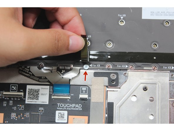 One of the fasteners is hidden under the Keyboard Backlight cable , it must be removed as well. Lift the cable up to expose the fastener and unscrew it.  See the second image for more details.