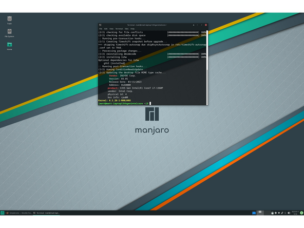 Go to the Manjaro Launcher or press the super key. Search for Terminal, launch the application. Then paste in the code at the link above.