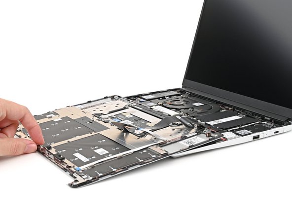 Flip the Input Cover over the Laptop and align the bottom edges.