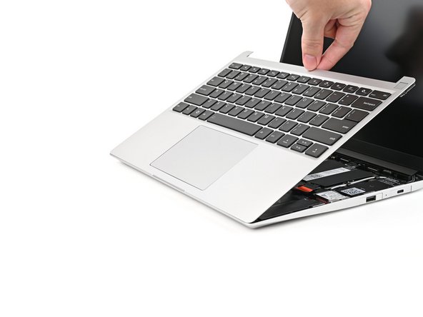Flip the Input Cover over the Laptop and align the bottom edges.