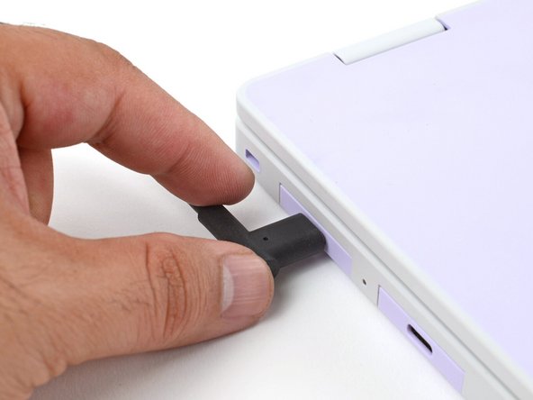 Your Framework Laptop ships in shipping mode, where the battery is disabled until you plug the laptop in for the first time.