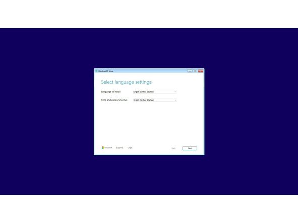 Select the appropriate locale options from the drop down menus on the first screen, click Next, and then click &quot;Install Now&quot; on the next screen.