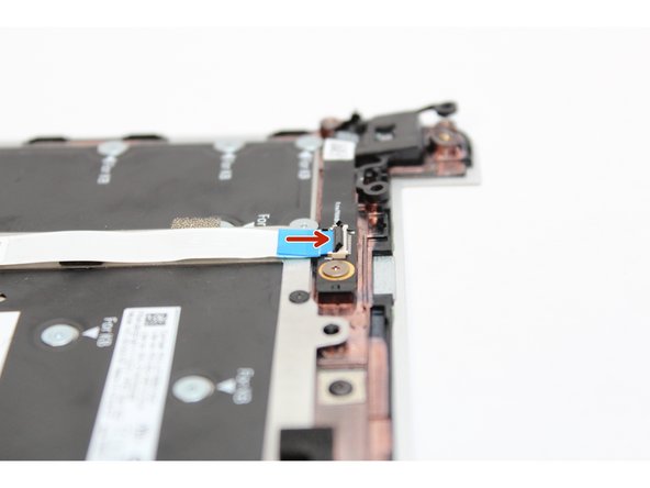 Disconnect the Fingerprint Cable from the Fingerprint Reader.  Flip the black latch up using your fingernail or spudger end of the Framework Screwdriver and pull the cable straight out.