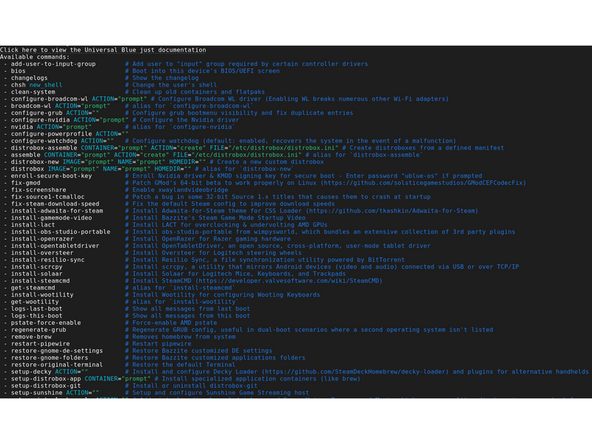 Ujust. Technically ujust is not a package format, but are convenience commands that automate tasks using scripts which can be utilized to install specific software.