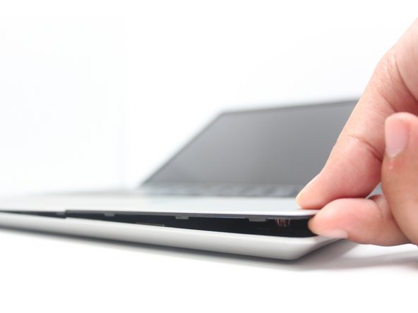 Turn the Framework Laptop over and open it to 120 degrees.