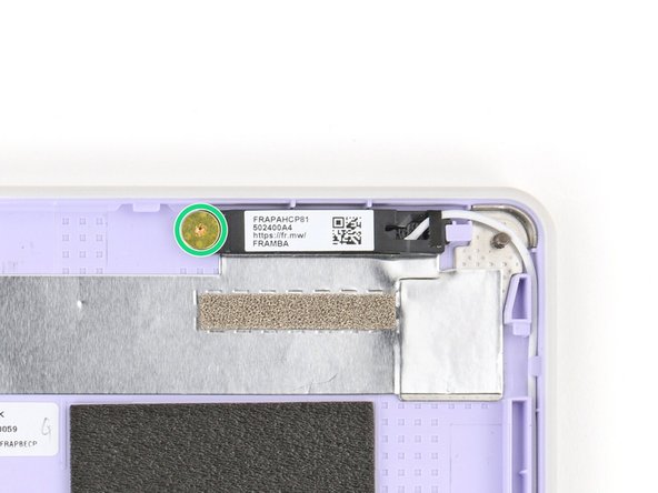 Use the gold screws labeled "M2 2.0mm fastener with a 6.0mm diameter 0.5mm thick T5 head" to secure the antennas.