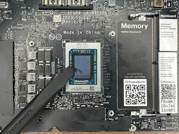 Remove the black Sponge surrounding the CPU Die.