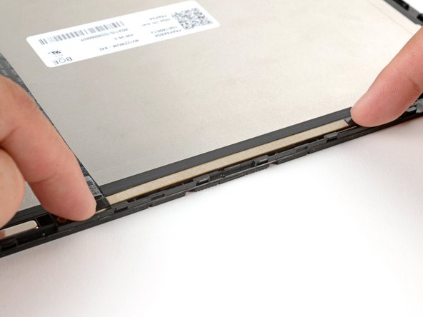 Insert the webcam back into its display recess.