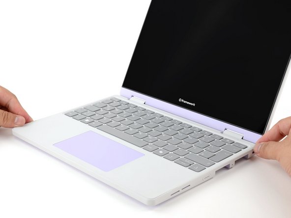 Make sure the Input Cover sits neatly within the laptop frame and no corners are popping up.