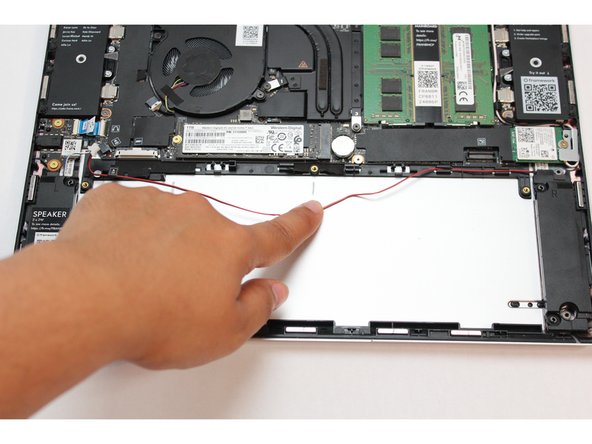 Do not completely remove the tape from the Bottom Cover, peel it back just enough to reveal the wires.