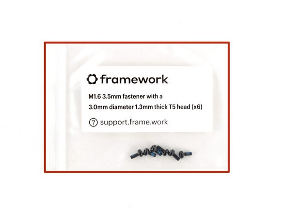 Use the silver screws labeled "M1.6 2.5mm fastener with a 3.5mm diameter 0.5mm thick T5 head" to replace the Expansion Card lock screws.