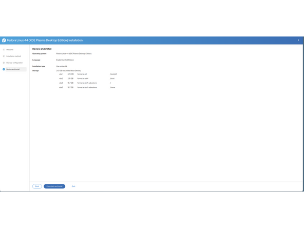 Next, you are ready to erase the data on your disk and install the operating system.
