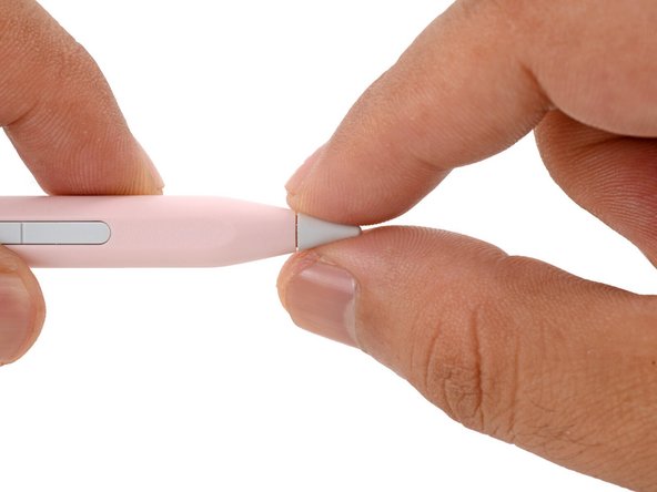Use your fingers to grab the Stylus tip and pull it straight out of the Stylus.