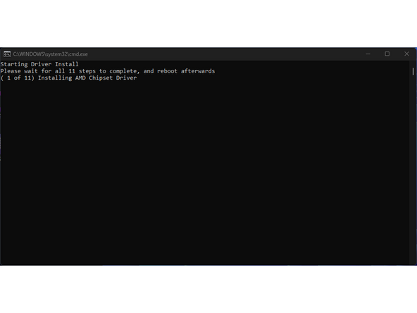 First, download the Driver Bundle for your Framework Desktop from here. If you haven't connected to a network yet, you'll need to download this on another system and then copy it over using a USB Flash Drive.