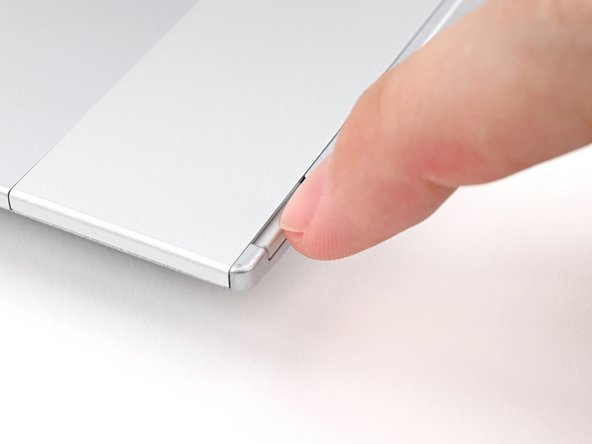 Use your fingernail to pull out the two Input Module latches and unlock them.